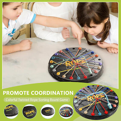 Twisted Rope Puzzle Game, Brainy Knots Rope Untangling Board Game