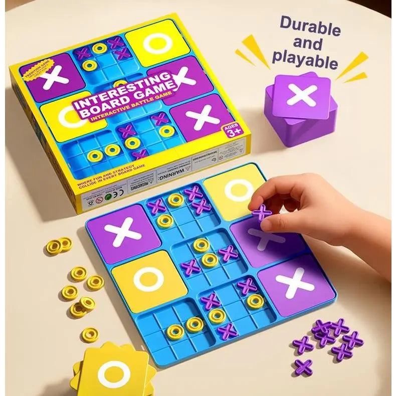 Ultimate Tic Tac Toe Board Game for Kids 8+ & Family | Strategy Fun Game for Indoor & Outdoor Play