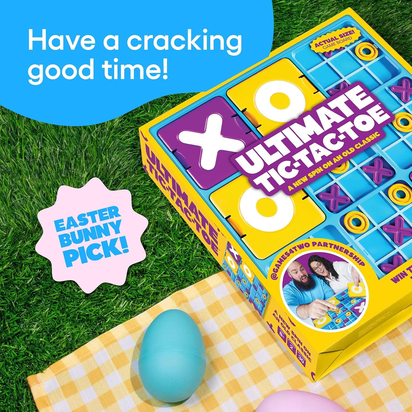 Ultimate Tic Tac Toe Board Game for Kids 8+ & Family | Strategy Fun Game for Indoor & Outdoor Play