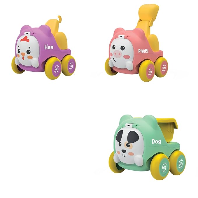 Unbreakable Farm Animal Friction Car - Any 1