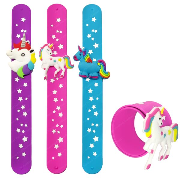 Unicorn Wrist Band Silicone Wristbands for Kids Slap Bracelet - Any 1 piece