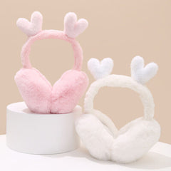 Very Soft Heart Shape Ear Muff - Any 1 Random colour