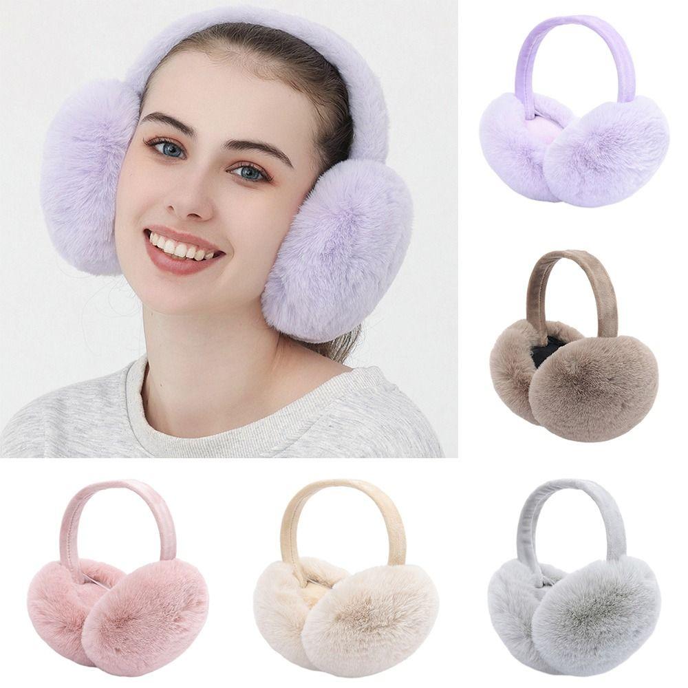 Very Soft Plush Winter Foldable Earmuff For Kids and Women -Any 1 piecs