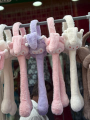 Very Soft Bunny Ear Muffs Moving Ears Cartoon Design - Any 1 Random colour