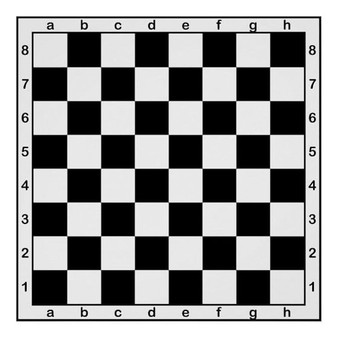 WASHABLE HEAVY 100% COTTON Foldable CHESS PLAY MAT 45*45cm