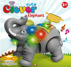 Walking Elephant Toy for Kids Light and Sound Toy