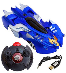 Wall Climbing Car Racing Unbreakable Metal face Zero Gravity Flashing Car with Infra Red Remote Control -Any 1