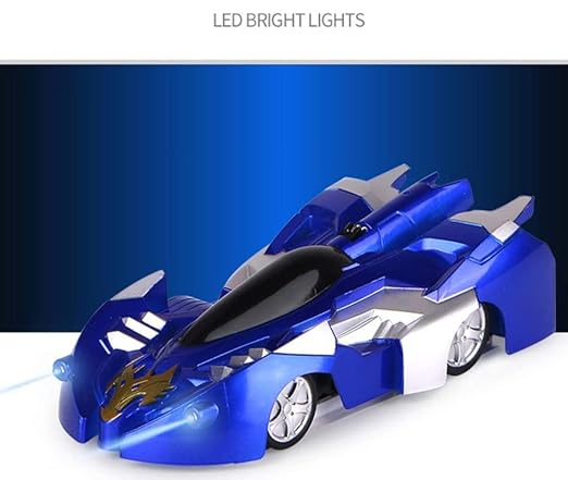 Wall Climbing Car Racing Unbreakable Metal face Zero Gravity Flashing Car with Infra Red Remote Control -Any 1