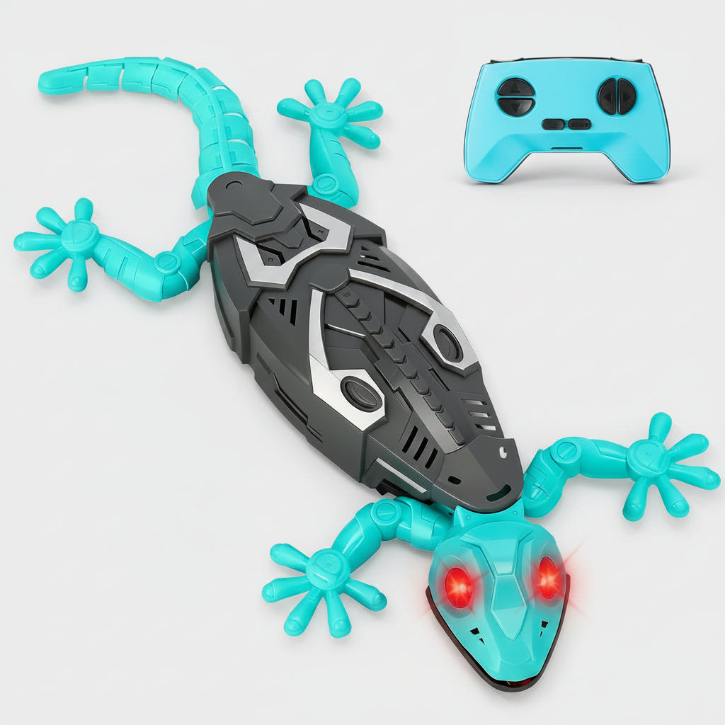 Wall Mounted Moving Lizard, Remote Control Rechargeable Lizard, 360° Rotation Remote Control Lizard Toy