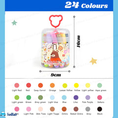 Washable Water Colour Pens,Colour Sketch Pens Set for Kids, Cute Art Supplies (24 Pieces)