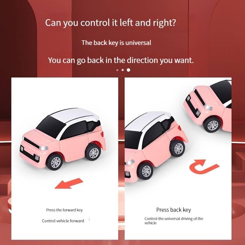 Mini watch Remote Control Car, Easy Control Safe 98.4ft Remote Control Distance Cute Wrist Racing Car Watch Silicone Strap with Dust Cover for Outdoor Any 1