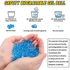 Water-Absorbent Orby Gel Balls 7-8mm - 500 pieces Blue Hydrogel Bullets