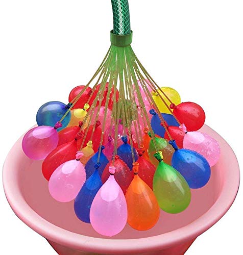 Self sealing    Water Balloons, Latex Water Balloon, Easy To Fill and Tie (37 in Each Bundle, 111 in a Pack of 3 Bundles)