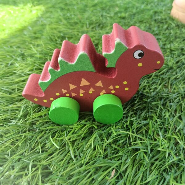 Wooden Dinosaur toy - Brown