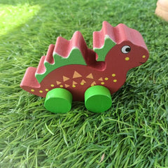 Wooden Dinosaur toy - Brown