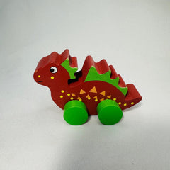 Wooden Dinosaur toy - Brown