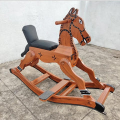 Colourful Kids Artistic Rocking Horse - Brown (No cash on Delivery)
