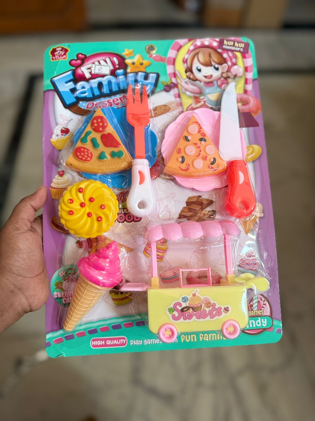Ice Cream Cart Pretend Play Toy - Fun Family Dessert