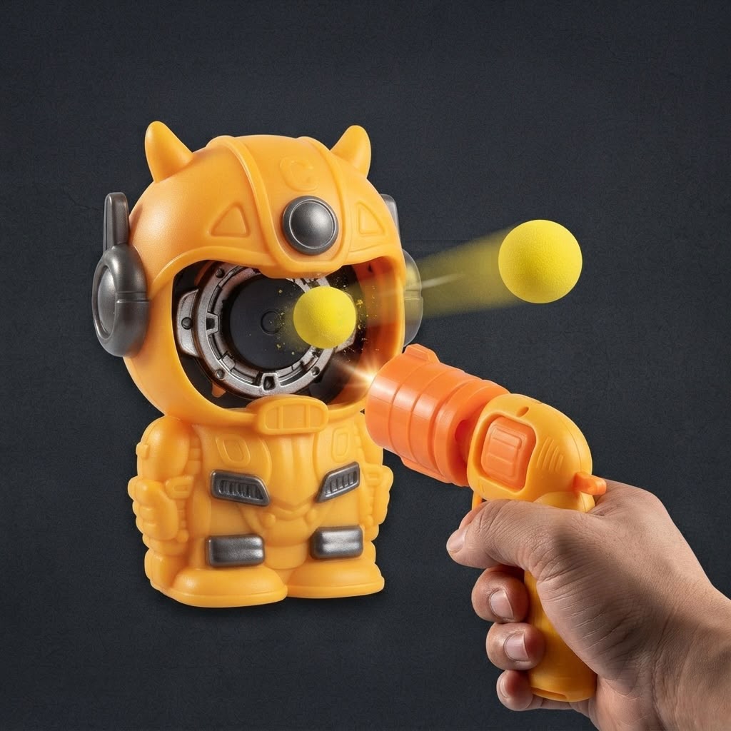 Double Shooter Game with 2 Guns and Balls
