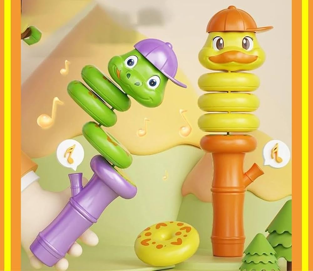 Whistle Spinning Snake Toy, 360 Rotating, Balance & Force Control, Fidget Toy for Kids -  Balancing Toy