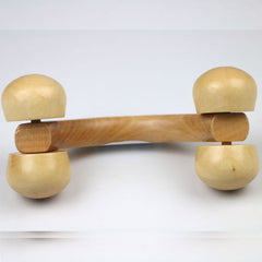White Wooden unspiked Massager