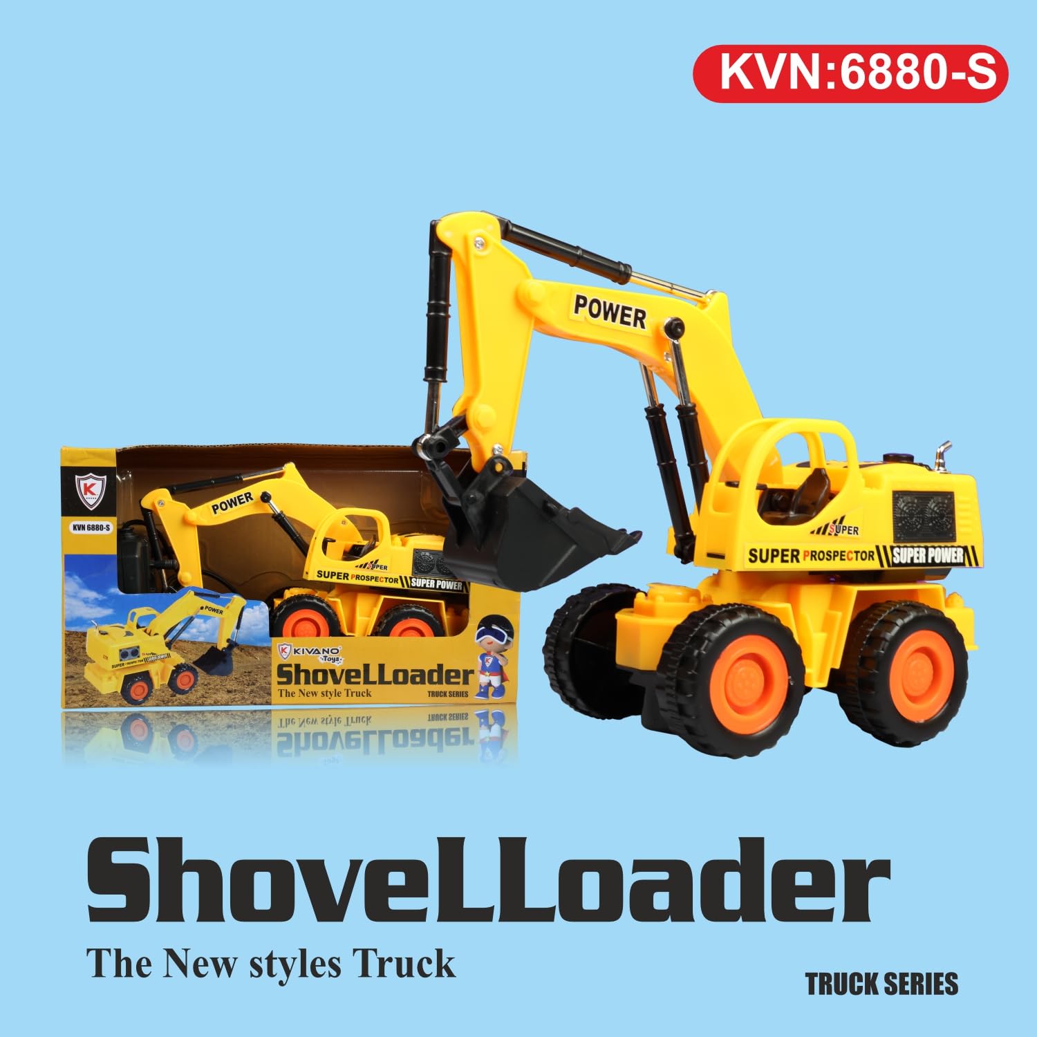 Wired Remote Control JCB Excavator Toy Truck, Construction Shovel Load ...