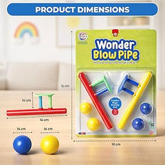 Wonder Blow Pipe Set of 2, Creative Floating Ball Game