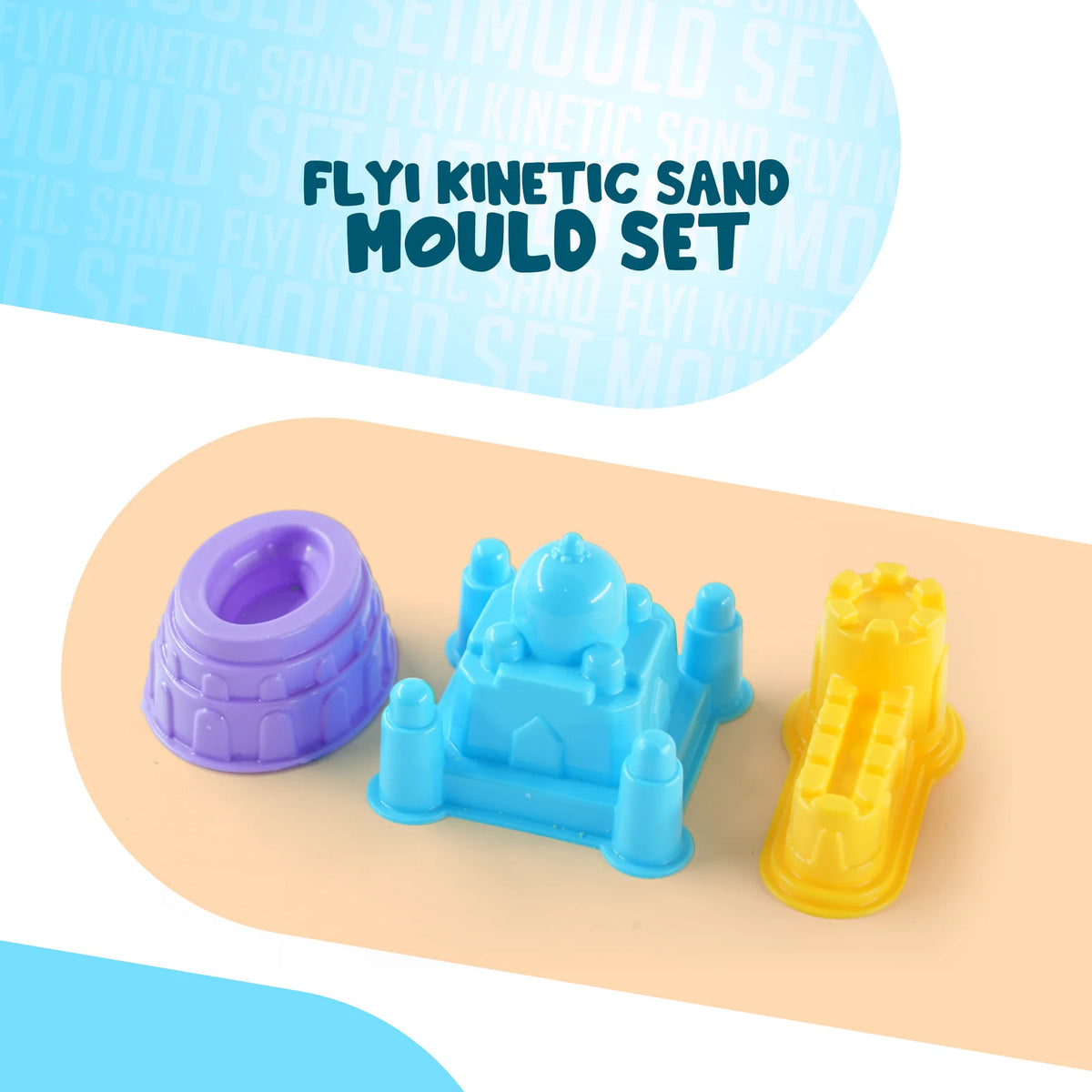 Wonder Sand Bucket with 6 Mould Set (3+ Years) 400 gram sand