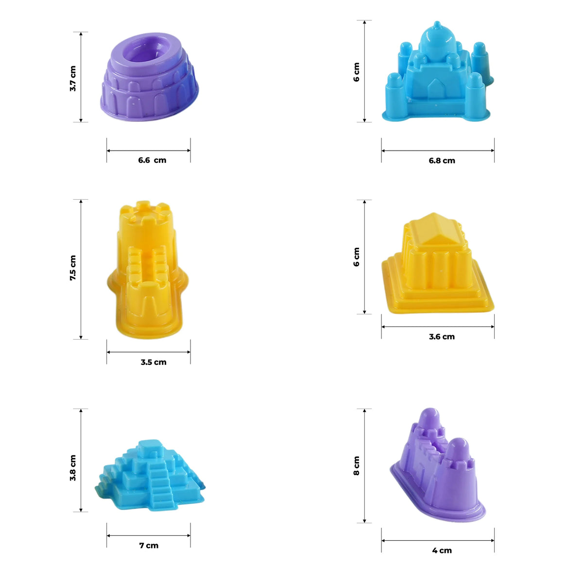 Wonder Sand Bucket with 6 Mould Set (3+ Years) 400 gram sand