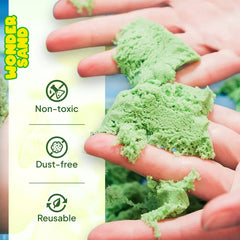 Wonder Sand with 6 Mould Set (3+ Years) 400 gram sand