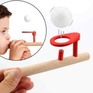 Wooden Floating Ball Game - Bernoulli's Law Demonstrating Toy for Kids and Adultspen
