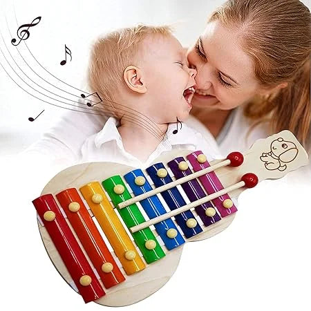 Wooden Guitar Xylophone Big 8 notes