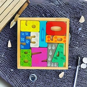 Wooden 3D Cognitive Puzzle Board - Number