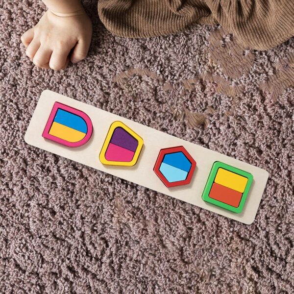 Wooden 4 in 1 Color Shape Matching Toy