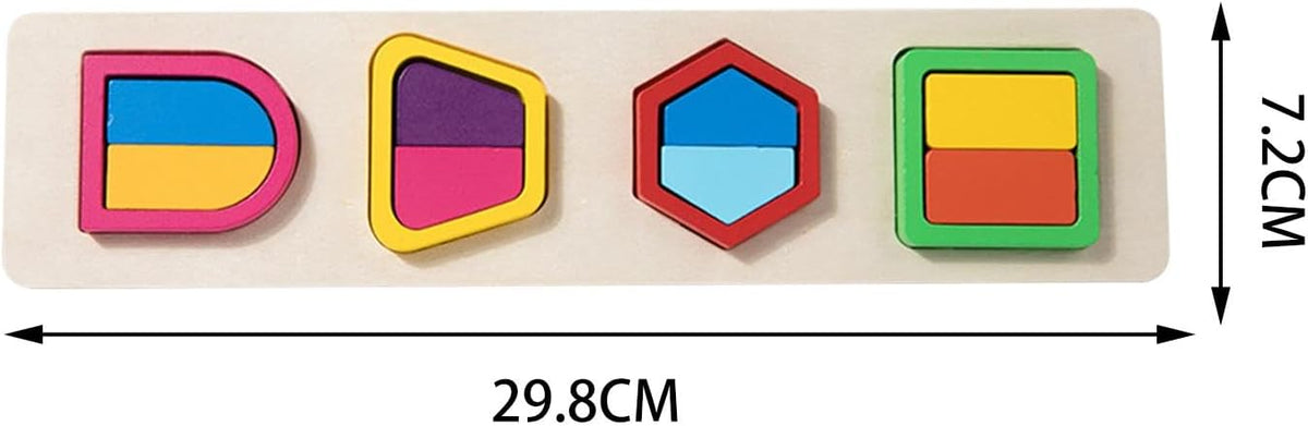 Wooden 4 in 1 Color Shape Matching Toy