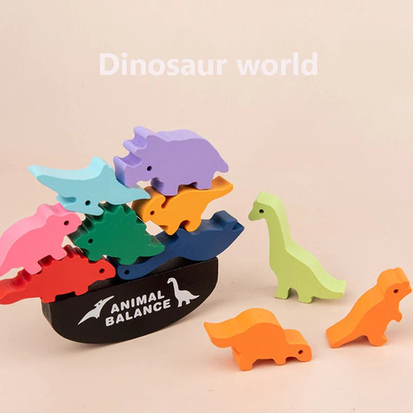 Wooden Animal Balancing Game