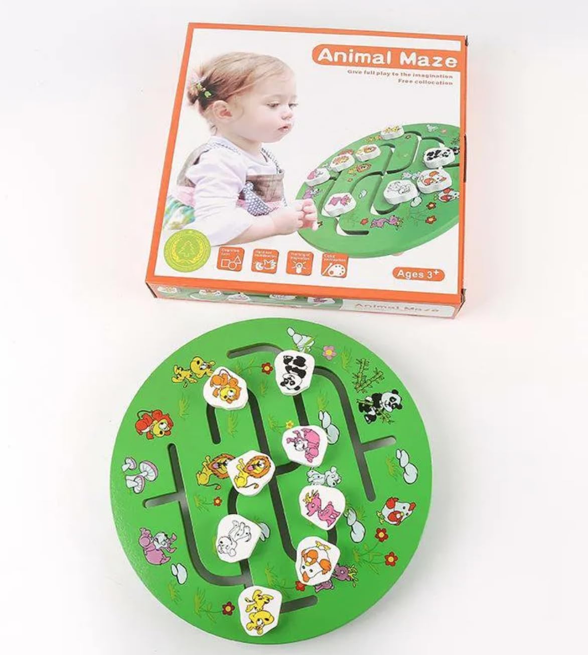 Wooden Animal Maze puzzle
