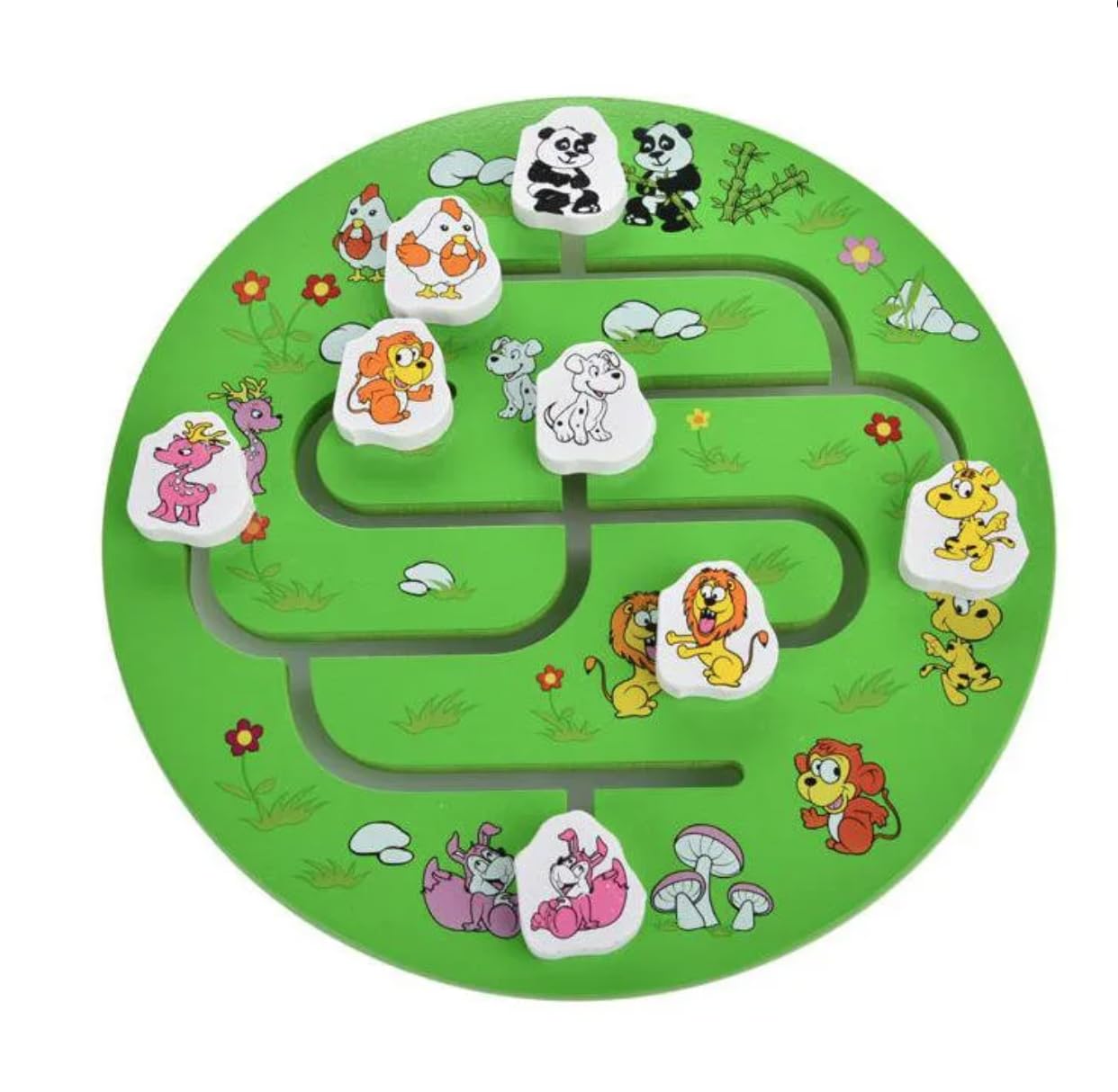 Wooden Animal Maze puzzle