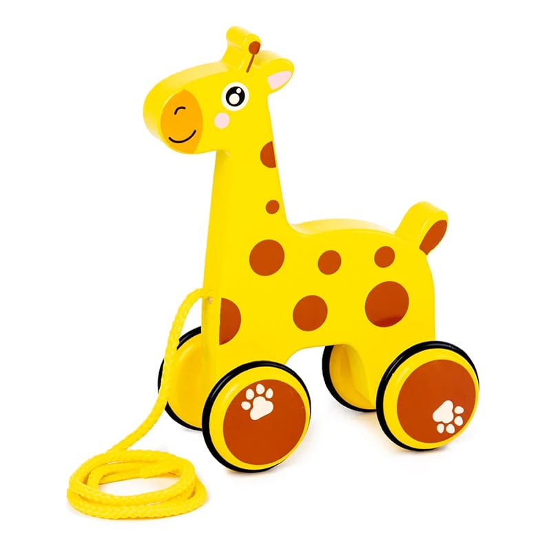Wooden Baby Giraffe Pull along