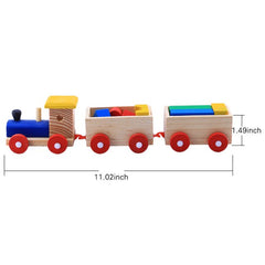 Wooden Building Blocks Train