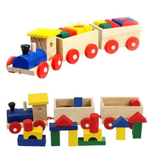 Wooden Building Blocks Train