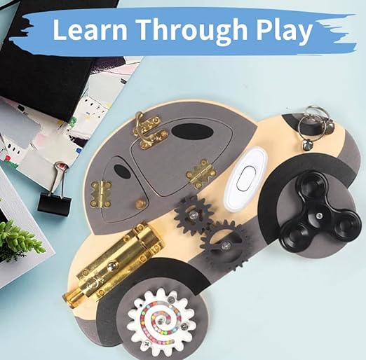Wooden Busy Car Board Puzzle
