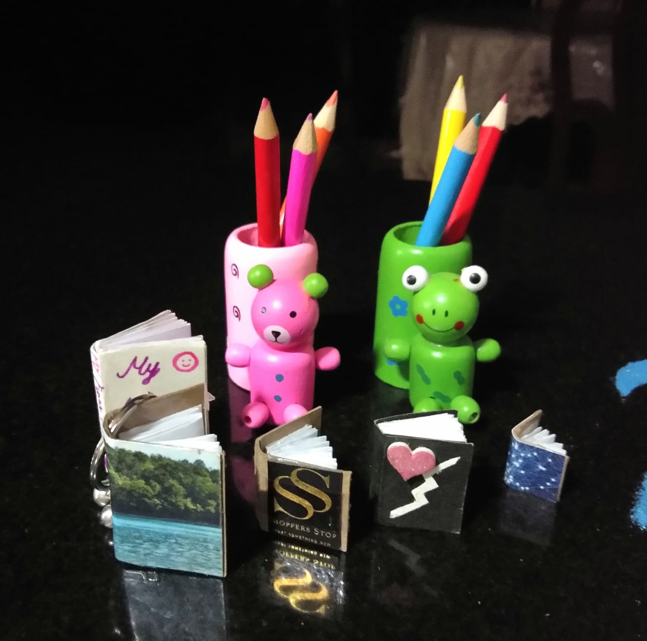 Wooden Cartoon Pen stand - Pack of Any 1