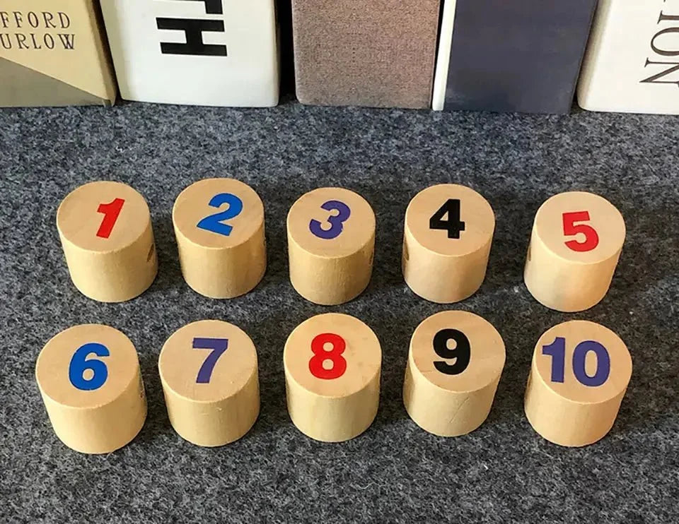 Wooden Caterpillar Train Toy - Lacing Toy