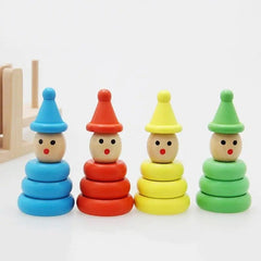 Wooden Clown Balancing Game Toy Seesaw Game fo Kids