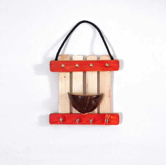 Wooden Coconut Shell Key Hanger -Any 1