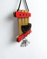 Wooden Coconut Shell Key Hanger -Any 1