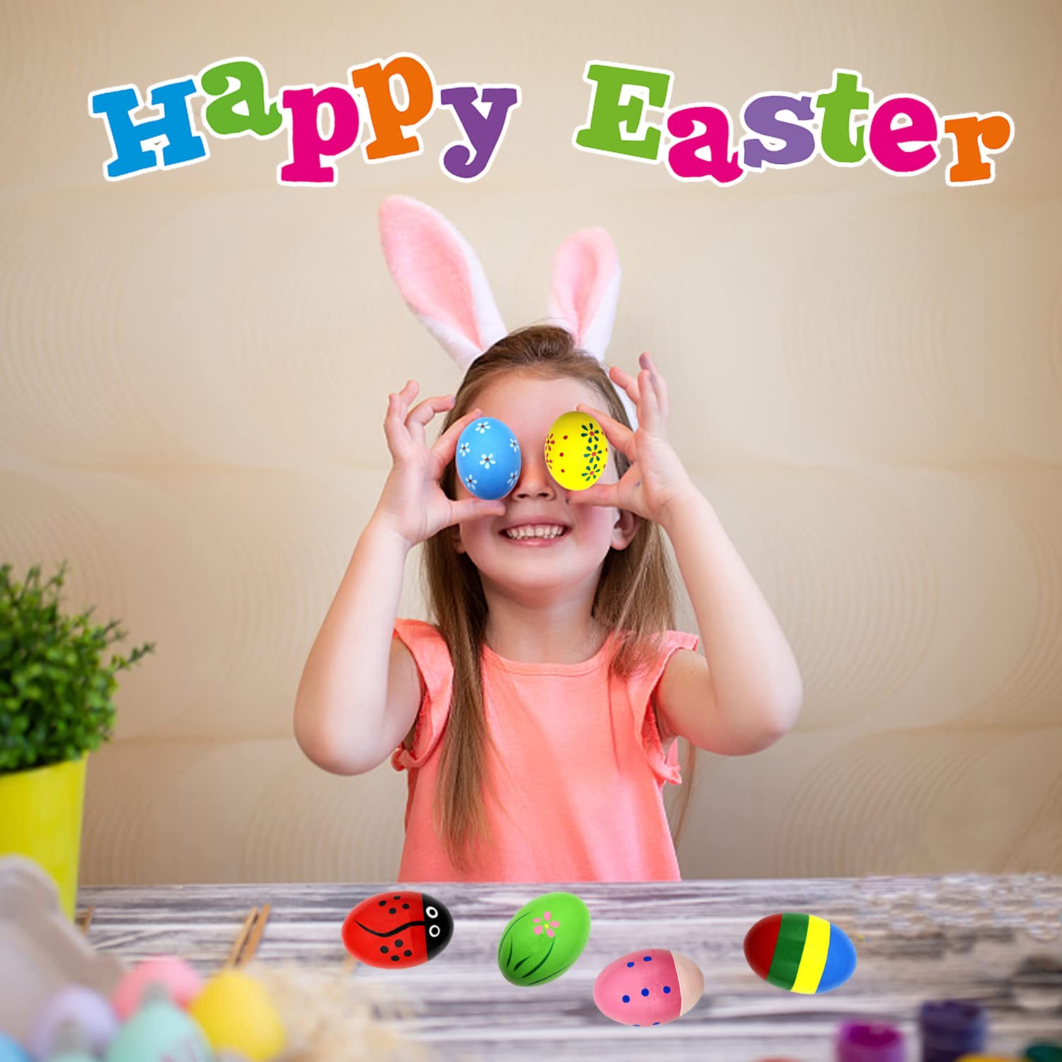 Egg Rattle Wooden Colourful Egg Shaker Rattle For Babies - Any 1 Random – Toystorey