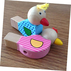 Wooden Cute Printed Bird Whistle - Any 1 Blue or Pink