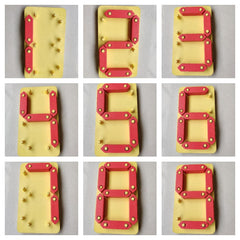 Wooden Digital Number Board Mathematics Game